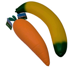 New Lot of 2 Sunny Days Squeezy Carrot Banana...