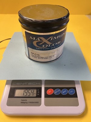 PANTONE COOL GRAY #10 OFFSET PRINTING INK SUPERIOR OIL BASE 1.5 LBS LIGHT TACK