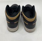 Nike Jordan 1 Mid Sneakers Black and Gold SZ. 6Y — photo 2