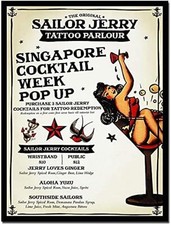 Sailor Jerry Tattoo Parlour Tin Metal Signs Home D cor 8x12 Decoration Iron Pa