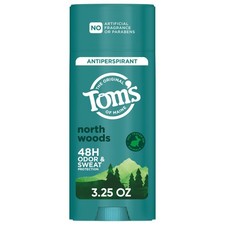 Tom  s of Maine North Woods Antiperspirant for Men and Women, No Artificial