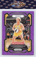 2024 Panini Prizm Monopoly WNBA #57 Layshia Clarendon Purple Prizms
