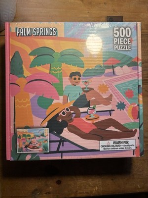 De Bored Palm Springs 500 Piece Jigsaw Puzzle New Sealed Box