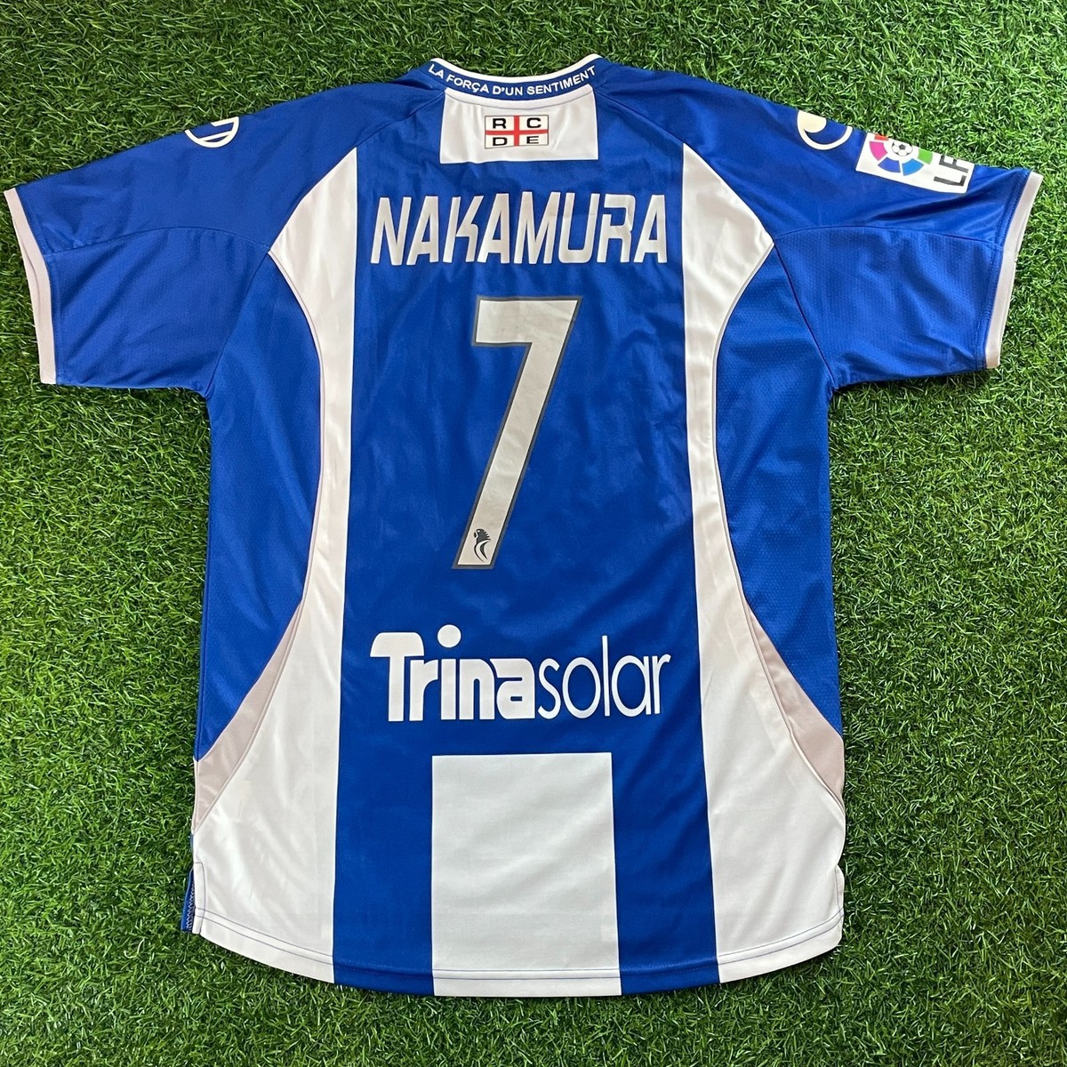 フォトリカ サッカーユニフォーム 46 SHUNSUKE Espanyol 2009 Official Jersey Shirt Kit – Shunsuke Nakamura – US L