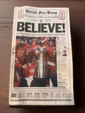 Detroit Red Wings 1997-98 Stanley Cup Champions Newspaper-Detroit Free Press