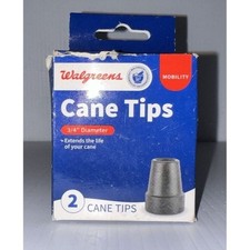 2 Pcs Cane Tips 3/4 Inch Heavy Duty Rubber Cane Tips Anti Slip TPR Replacement