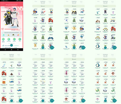 Pokémon Acc Go - Level 63 - 222 Shiny - 652 Legendary - Instant D3livery