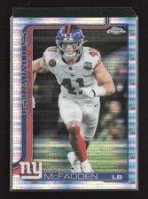 2025 Topps Chrome Pulsar Refractor #232 Micah McFadden New York Giants