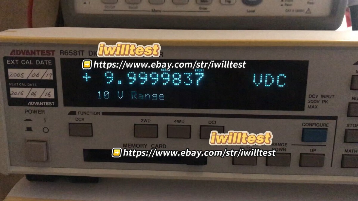 Advantest R6581T 8.5 Digit Multimeter 8 1/2 Digit DMM Digital