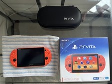 Sony PS Vita PCH-2000 Neon Orange Console + 32GB Memory Card Japan Import 