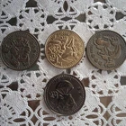 Super Mario Lucky World Coins Set of 4 Vintage Rare Nintendo Gaming Collectible
