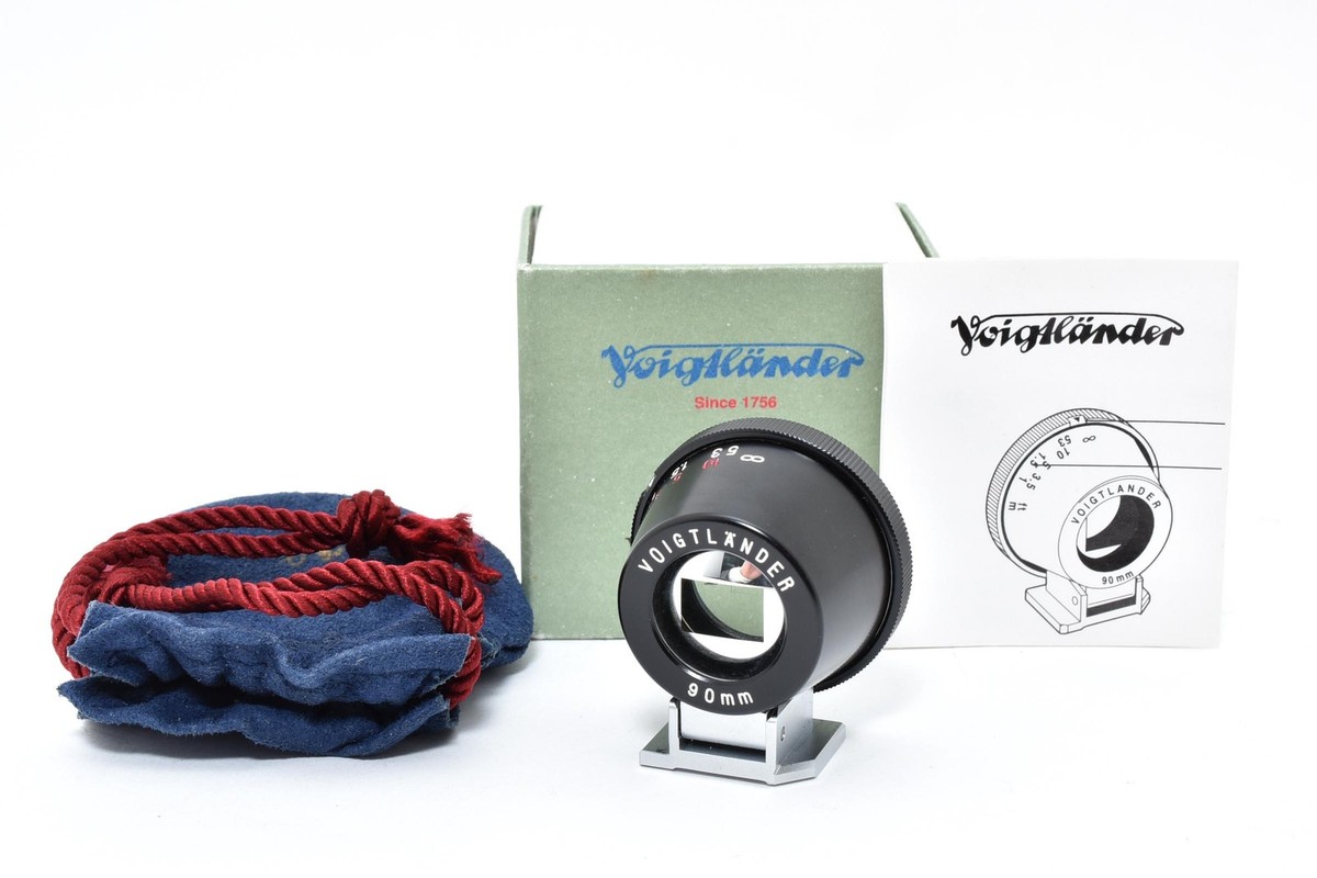 Top MINT in Box ] Voigtlander 90mm Viewfinder View Finder Black