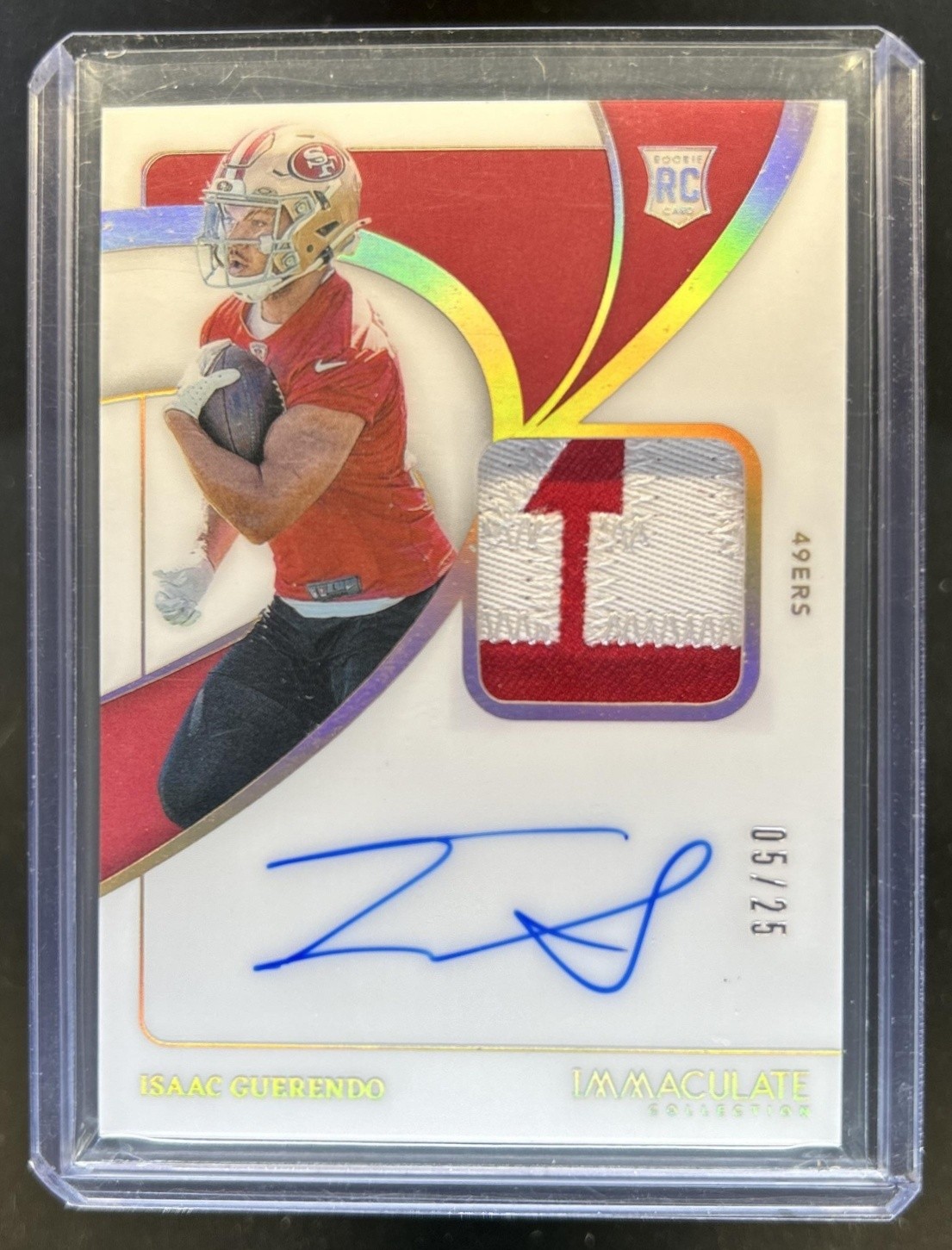 Isaac Guerendo Panini Immaculate Collection #138 Patch Autograph-Gold