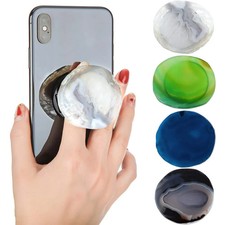Crystal Agate Phone Grip Stand Holder 4-Piece Set