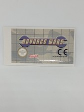 ADVANCE WARS 1 (EUR) Game Boy Advance GBA replacement Label Decal