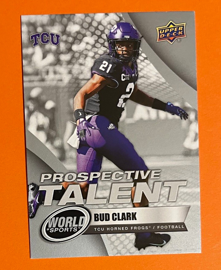 2025 Upper Deck World of Sports Bud Clark Prospective Talent RC #361 FB