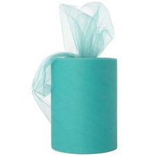 Aqua Tulle Roll Spool 6 Inch x 100 Yards for Tulle Decoration Aqua