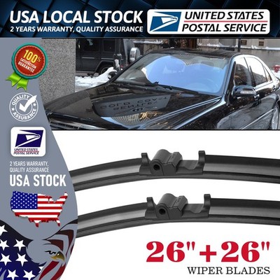 Durable Hybrid Windshield Wiper Blades Bracketless 26''+26'' Side lock QUALITY