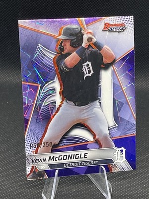 2025 Bowman's Best Kevin McGonigle #TP-28 Purple Lazer Refractor /250