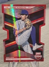 Zach Thornton 2023 Elite Extra Edition Prime Numbers B Die-Cut /60 #140 Mets