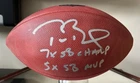 TOM BRADY SIGNED “7x SB CHAMP, 5x SB MVP” GAME FOOTBALL PATRIOTS BUCS FANATICS