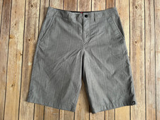 Quiksilver Amphibians Hybrid Gray Grid Swim Surf Board Shorts Men  s Size 28