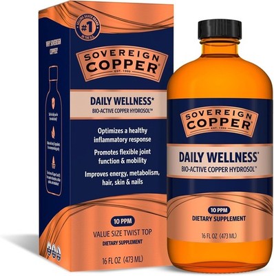 Sovereign Copper Bio-Active Copper Hydrosol 4oz Joint Bone Hair Skin