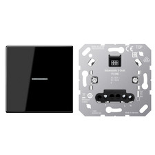 JUNG HOME Tastdimmer 1723NE Nebenstelle + BTLS17101SW Wippe Schwarz Serie LS