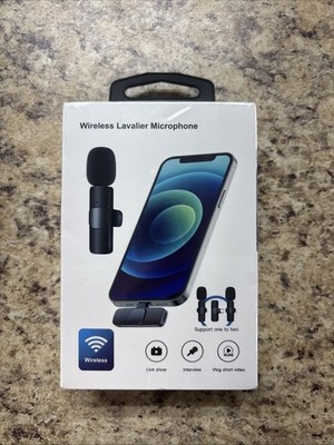 Lavalier Microphone Wireless Audio Video Recording Mini Mic For Android/iPhone