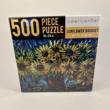 Sunflower Bouquet 500 Pc Jigsaw Puzzle 18 X 24 In Americanflat New Sealed