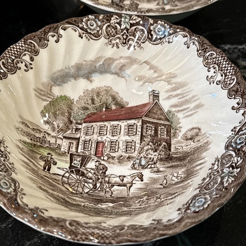 Set 4 ciotole Heritage Hall 4411 Johnson Brothers Pennsylvania Fieldstone 6" - Foto 3 di 5