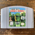 Army Men Sarges Heroes ( Nintendo 64, 1999) Authentic With Instruction Booklet