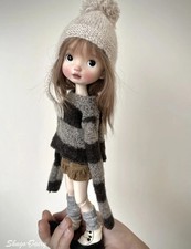 Collectible 1/6 BJD Dolls Ball Jointed Doll Resin Nude with Face makeup Eyes Toy