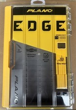 Plano EDGE 3600 Premium Tackle Utility Box, Gray and Yellow with Clear Lid New