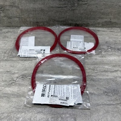 Lot Of 3 Brady 50951 Non Conductive All Purpose Nylon Lockout Cable, 16  Length