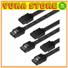 SATA Cable III, 3 Pack SATA Cable III 6Gbps Straight HDD SDD Data Cable with ...