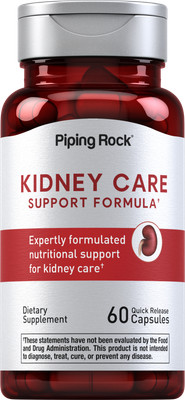 Kidney Support Supplement | 60 Capsules | Kidney Care Formula | by Piping Rock