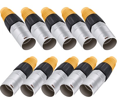 PENGLIN 10 Conectores de Panel Impermeables hembra RJ45, Enchufe.