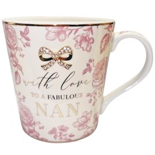 Nan Florale Bone China Tasse Mit Aufdruck Und Diamant Schleifen Geschenkbox