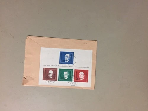 Germany registered cover with Block 4 SS