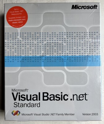 Microsoft Visual Basic .net Standard Version 2003 Software Brand New Sealed