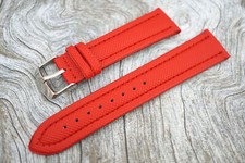 Cinturino orologio poliuretano rosso 22 mm fibbia tang impermeabile per orologi subacquei