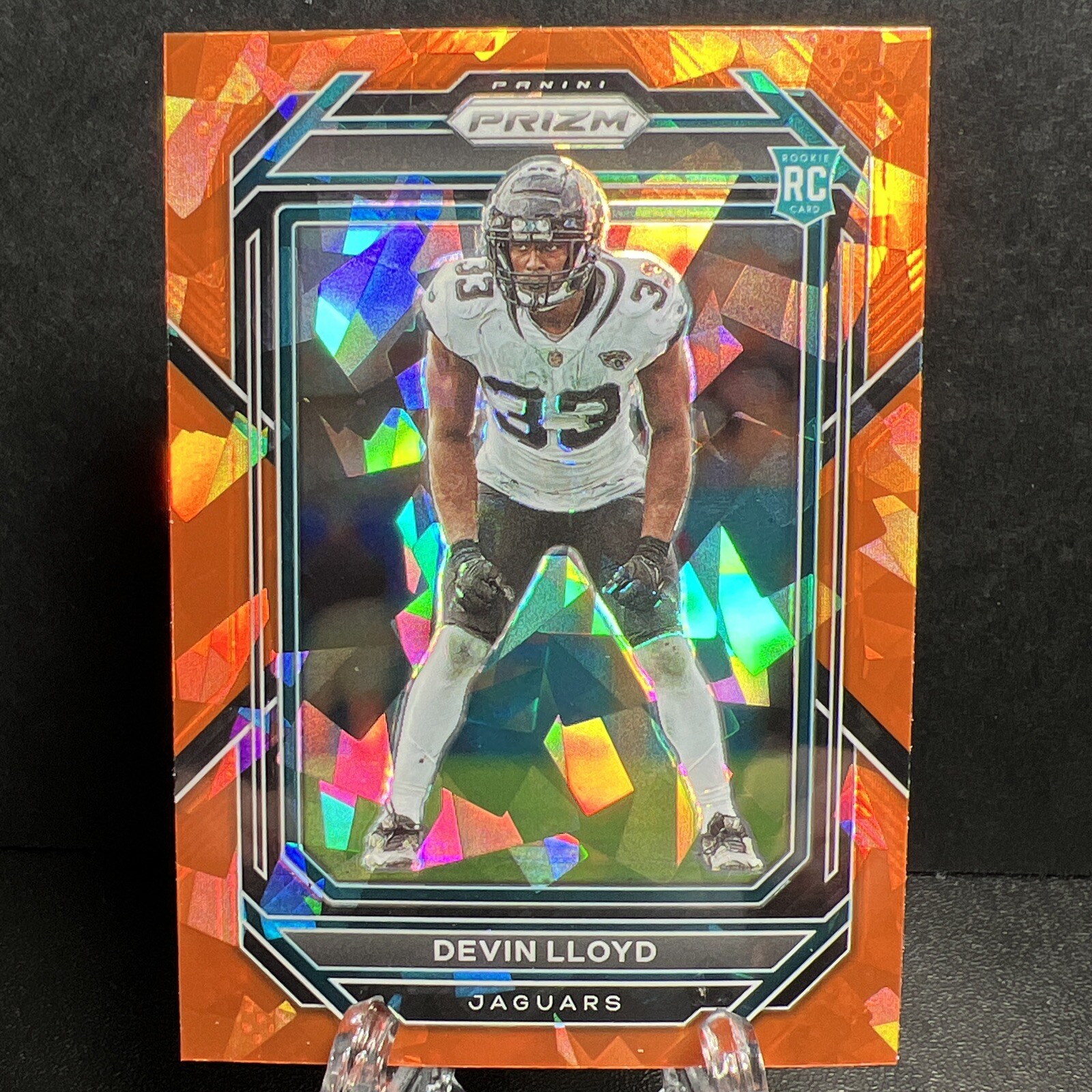 DEVIN LLOYD 2022 Panini Prizm Orange Ice Parallel Rookie RC #376🔥