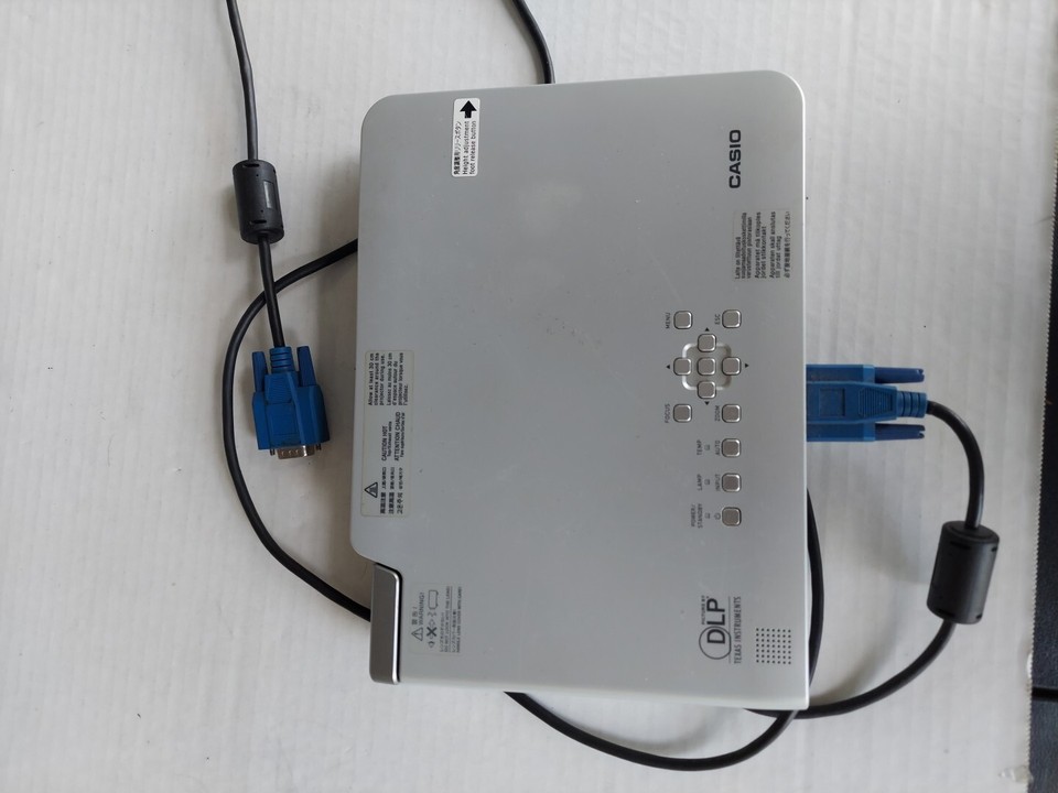 Casio Data Projector XJS32, Not Tested, No Power Cord, With Cable eBay