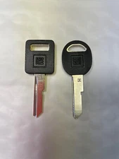 Original GM Logo Key Blank Set, E & H Keyways with Plastic Heads, OEM