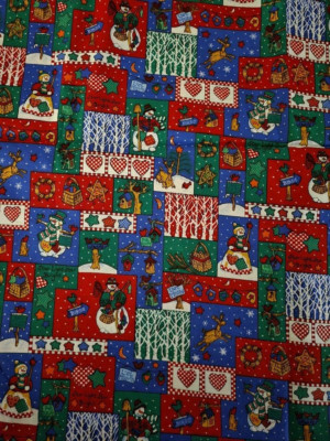 Christmas Cotton Fabric. Patchwork.  BTY