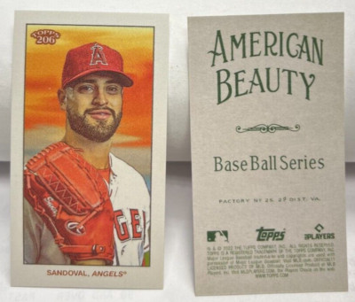Patrick Sandoval 2022 Topps 206 Wave 1 American Beauty Back Mini SP /10 - ANGELS