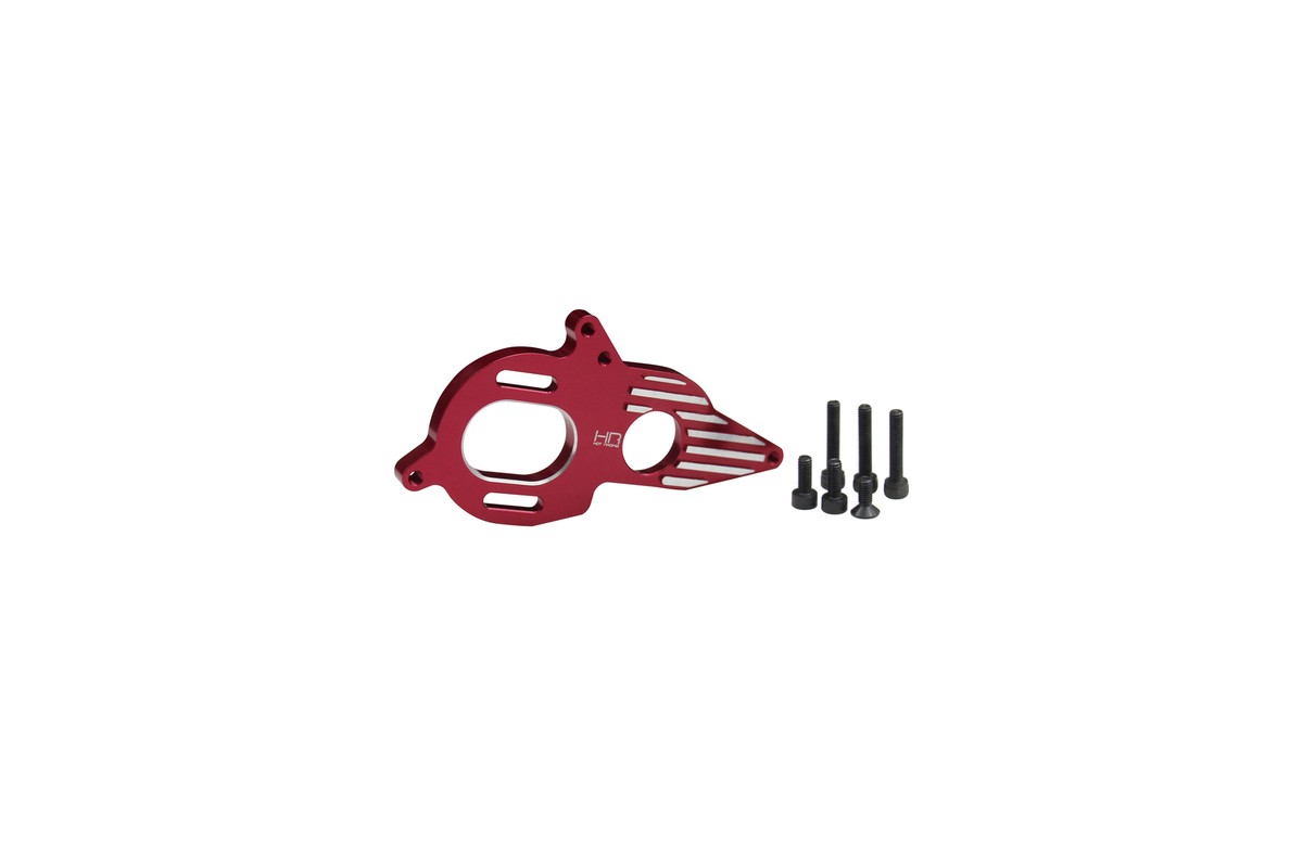 Hot Racing Aluminum Motor Mount For Arrma 1/10 4x4 BLX Vehicles - Adjustable With Cooling Fins