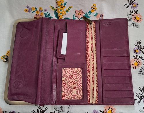 Soft Vintage Leather Clutch Wallet Purse HOBO INTERNATIONAL Top quality & design - Picture 11 of 23