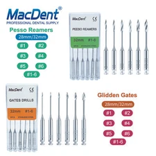 28/32mm Dental Endo Rotary Paste Carrier Spiral Fillers Stainless Steel #1-#6